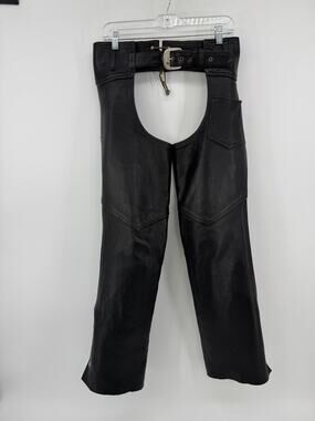 Genuine leather motorcycle chaps, Hudson Leather brand